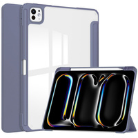 Etui Bizon Case Tab Clear Matt do iPad Pro 13" 2025 / 2024, lawendowe