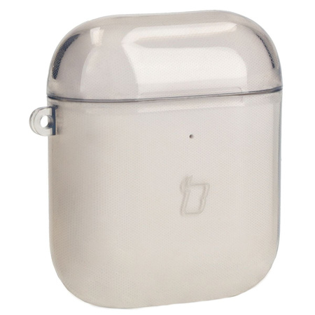 Etui Bizon Case Headphone Clear do Airpods 1/2, przezroczysto-czarne