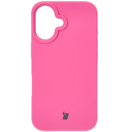 Silikonowe etui Bizon Soft Case do iPhone 16, fuksja