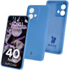 Silikonowe etui Bizon Soft Case do Motorola Edge 40 Neo, niebieskie