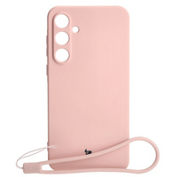 Etui Bizon Case Silicone do Galaxy A55 5G, jasnoróżowe