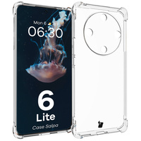 Elastyczne etui Bizon Case Salpa do Honor Magic6 Lite, przezroczyste
