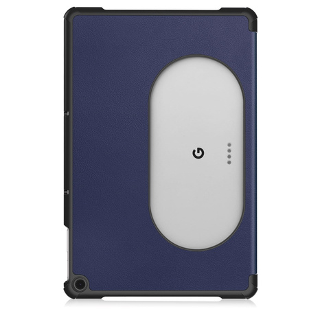 Etui Bizon Case Tab Croc do Google Pixel Tablet, granatowe