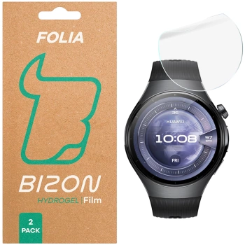 Folia hydrożelowa na ekran Bizon Glass Watch Hydrogel Duo do Huawei Watch 5 46 mm, 2 sztuki