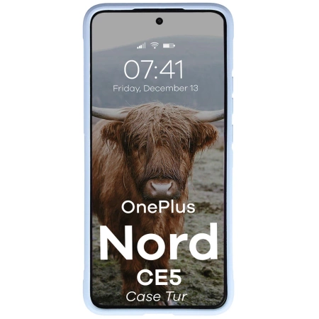 Pancerne etui Bizon Case Tur do OnePlus Nord CE5 5G, jasnoniebieskie