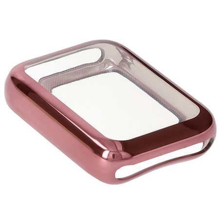 Etui z osłoną ekranu Bizon Case Watch Felipe do Xiaomi Mi Smart Band 9 Pro, różowe