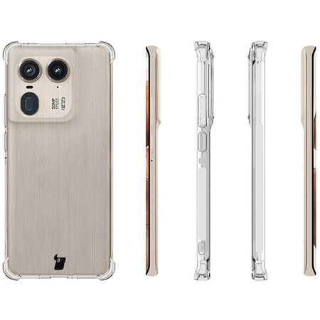 Elastyczne etui Bizon Case Salpa do Motorola Edge 50 Ultra, przezroczyste