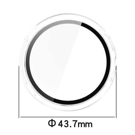 Etui ze szkłem do zegarka Bizon Case Watch Adamo do Google Pixel Watch 4 41 mm, przezroczyste