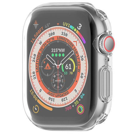 Etui Bizon Case Watch Felipe do Apple Watch 11 / 10 (42mm), przezroczyste