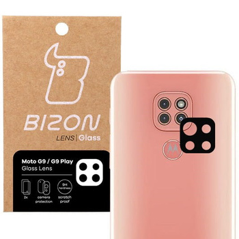 Szkło na aparat Bizon Glass Lens dla Moto G9 / G9 Play, 2 sztuki