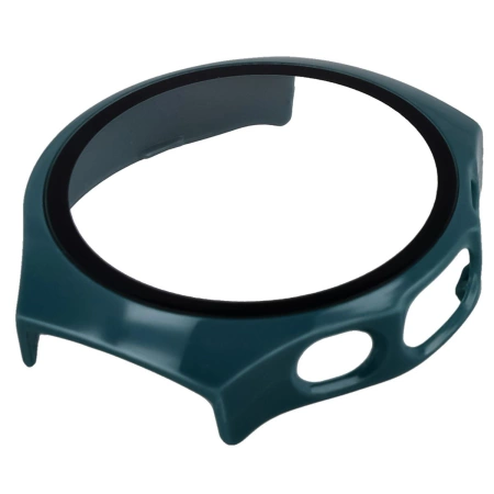 Etui ze szkłem do zegarka Bizon Case+Glass Watch do Huawei Watch 5 42 mm, zielone