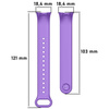 Pasek Bizon Strap Watch Dots do Xiaomi Mi Smart Band 8, fioletowy