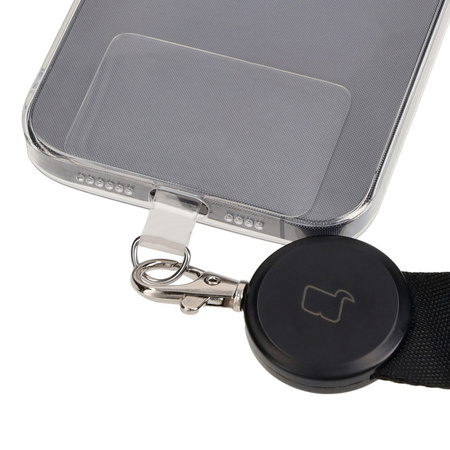 Smyczka do telefonu Bizon Accessories Leash Dragonfly, czarna