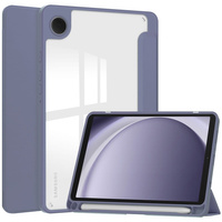 Etui Bizon Case Tab Clear Matt do Galaxy Tab A9, lawendowe