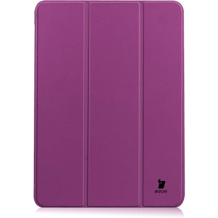 Etui Bizon Case Tab Croc do iPad Air 6 / Air 5 / Air 4, ciemnofioletowe