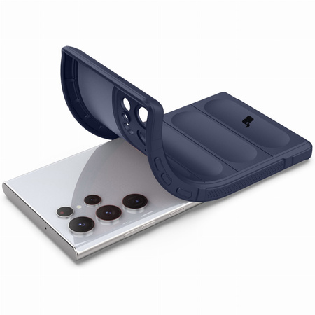 Pancerne etui Bizon Case Tur do Galaxy S22 Ultra, granatowe