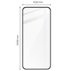 Szkło hartowane Bizon Glass Edge 3D - 2 sztuki + ochrona na obiektyw, Xiaomi 12 / 12X, czarne