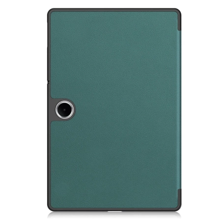Etui z klapką Bizon Case Tab Croc do OnePlus Pad Lite / Oppo Pad SE, ciemnozielone