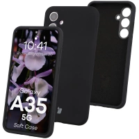 Silikonowe etui Bizon Soft Case do Galaxy A35 5G, czarne