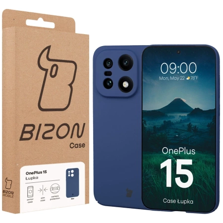 Etui Bizon Case Łupka do OnePlus 15, niebieskie
