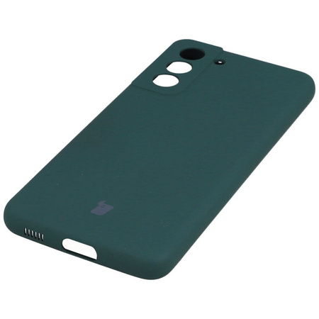 Etui Bizon Case Silicone do Galaxy S21, ciemnozielone