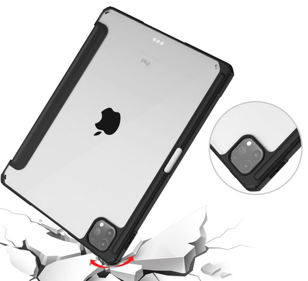 Etui Bizon Case Tab Clear Matt do iPad Pro 11 2022/2021/2020/2018, czarne