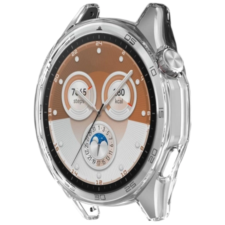 Etui z osłoną ekranu Bizon Case Watch Felipe do Huawei Watch GT6 46 mm, przezroczyste