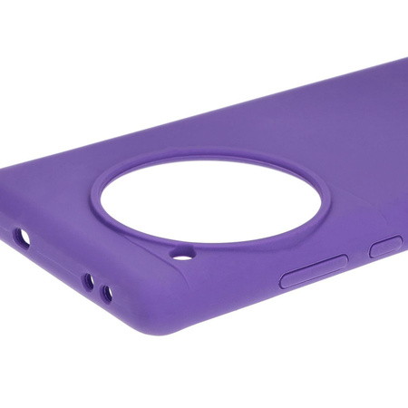 Silikonowe etui Bizon Soft Case do OnePlus 12, fioletowe