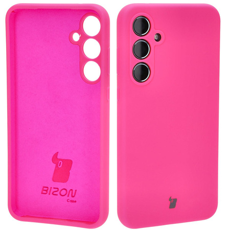 Silikonowe etui Bizon Soft Case do Galaxy A35 5G, neonowo-różowe