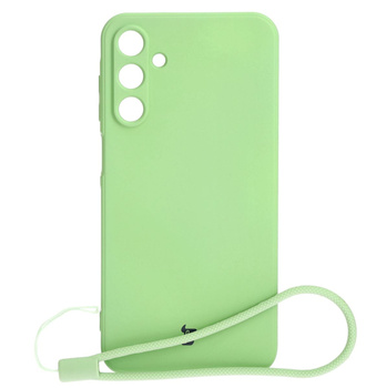 Etui Bizon Case Silicone Sq do Galaxy A15 4G/5G, jasnozielone