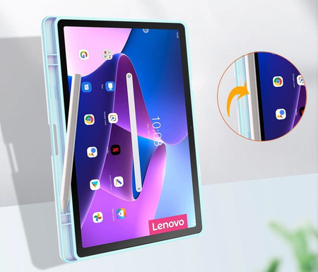 Etui Bizon Case Tab Clear Matt do Lenovo Tab M10 Plus Gen 3, błękitne