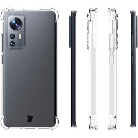 Etui + 2x folia Bizon Case Clear Pack do Xiaomi 12/12x, przezroczyste