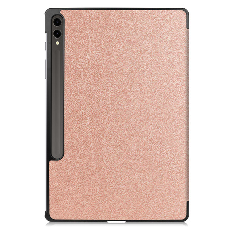 Etui Bizon Case Tab Croc do Galaxy Tab S10 Plus / S9 Plus, różowozłote