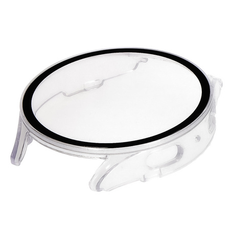 Etui ze szkłem do zegarka Bizon Case+Glass Watch do Galaxy Watch 7 44 mm, przezroczyste