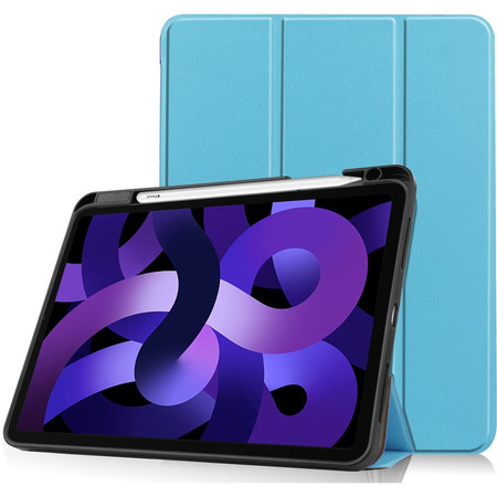 Etui Bizon Case Tab Lizard do iPad Air 5 / Air 4, błękitne