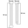 Pasek Bizon Strap Watch Dots do Xiaomi Mi Smart Band 8, biały