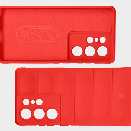 Pancerne etui Bizon Case Tur do Galaxy S25 Ultra, czerwone