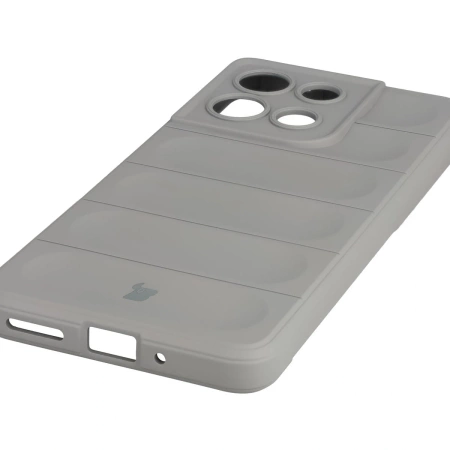 Pancerne etui Bizon Case Tur do Motorola Moto G86 5G, jasnoszare