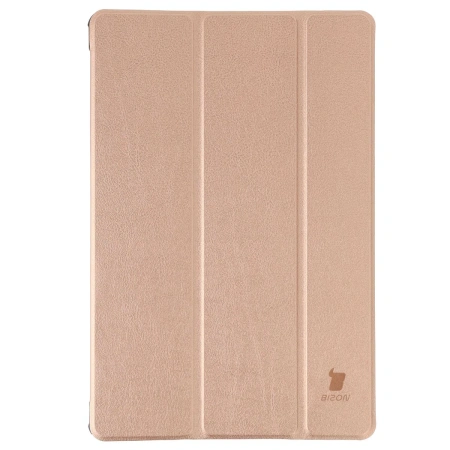 Etui z klapką Bizon Case Tab Croc do Galaxy Tab A11 Plus / A9 Plus, różowozłote
