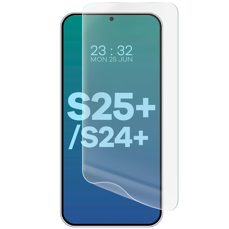 Folia hydrożelowa na ekran Bizon Glass Hydrogel Front do Galaxy S25 Plus / S24 Plus, 2 sztuki