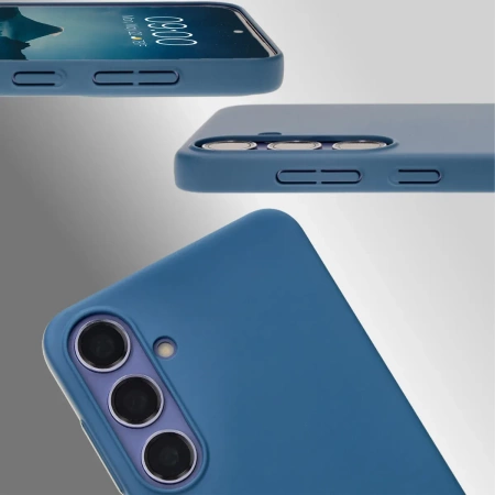 Etui Bizon Case Łupka do Galaxy S24 Plus, niebieskie