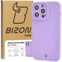 Ekologiczne etui Bizon Bio-Case do iPhone 14 Pro Max, fioletowe