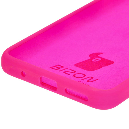Silikonowe etui Bizon Soft Case do Motorola Moto G24 / G24 Power, neonowo-różowe