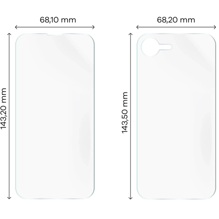 Folia hydrożelowa na tył i przód Bizon Glass Hydrogel Pack do iPhone 16e