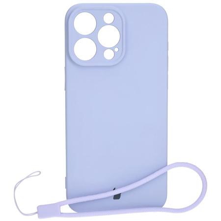 Etui Bizon Case Silicone do Apple iPhone 15 Pro Max, jasnofioletowe