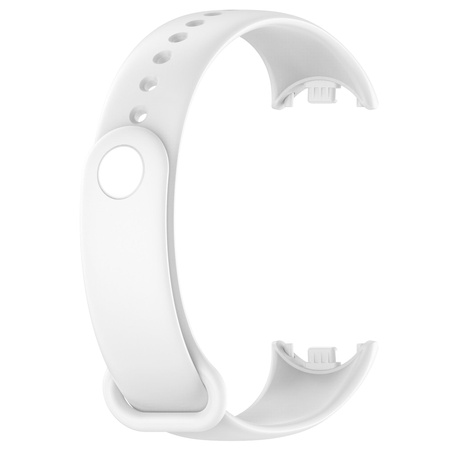 Pasek Bizon Strap Watch Dots do Xiaomi Mi Smart Band 8, biały