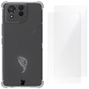 Etui + 2x folia Bizon Case Clear Pack do Asus ROG Phone 8 Pro, przezroczyste