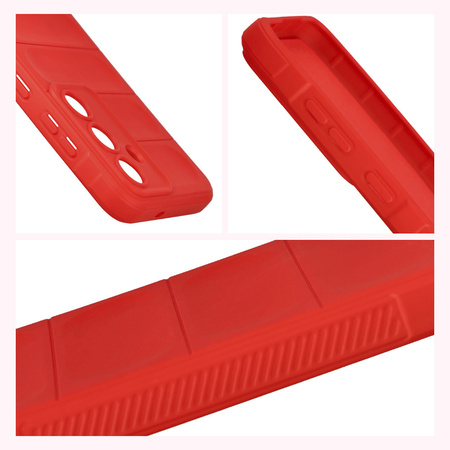 Pancerne etui Bizon Case Tur do Galaxy S25 FE, czerwone