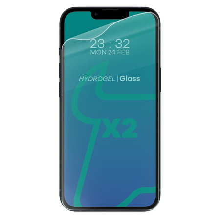 Folia hydrożelowa na tył i przód Bizon Glass Hydrogel, iPhone 13