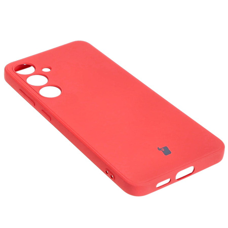 Etui Bizon Case Silicone Sq do Galaxy S24 Plus, brudny róż